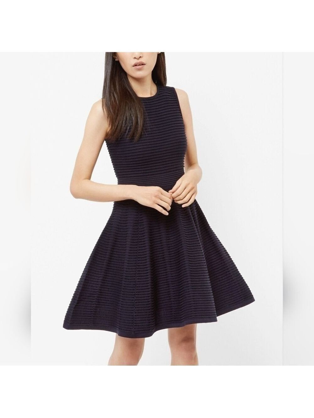 HP. Ted Baker Clothing Nadyne Ottoman Ribbed Dress Size 0(US 2)